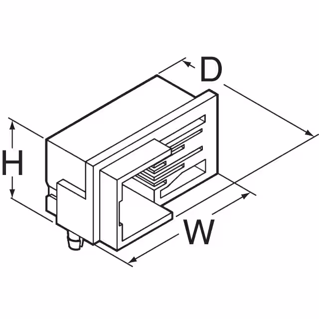 TM5RF-66 Hirose Electric Co Ltd  Jack per connettori modulari